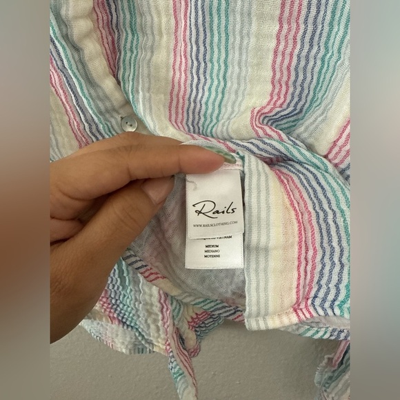 Rails - Ellis Button-Down Shirt in Iris Stripe - Picture 8 of 12